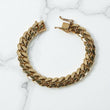 10K YG Cuban Links Bracelet / 78.4gr / 11.5mm - 7 3/4in /