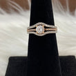 14K Two Tone Gold Luxury Ring 0.95Ct / 3.4gr / 6.5in