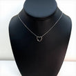 14K White Gold Heart Jewelry Set With Diamond / 5.1gr