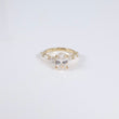 14K YG Lab Diamond Oval Cut Brilliant With Certificate Engagement Ring / 3.3gr / Sz 6 / 1.56Ct Lab Dia / D / VS1