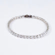 14K WG Lab Diamond Tennis Bracelet / 12.2gr / 4.6mm / 7in / 14.69Ct Lab / VS / F