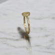 14K YG Letter O Ring / 1.23gr / Sz 7 1/4