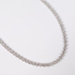 10K WG NO CHANGE Diamond Round Luxury Baguette Chain / 27.1gr / 4.8mm / 20in / D-5Ct