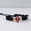 18K YG American Football Adjustable Bracelet Tejido / 0.8gr / 8mm /