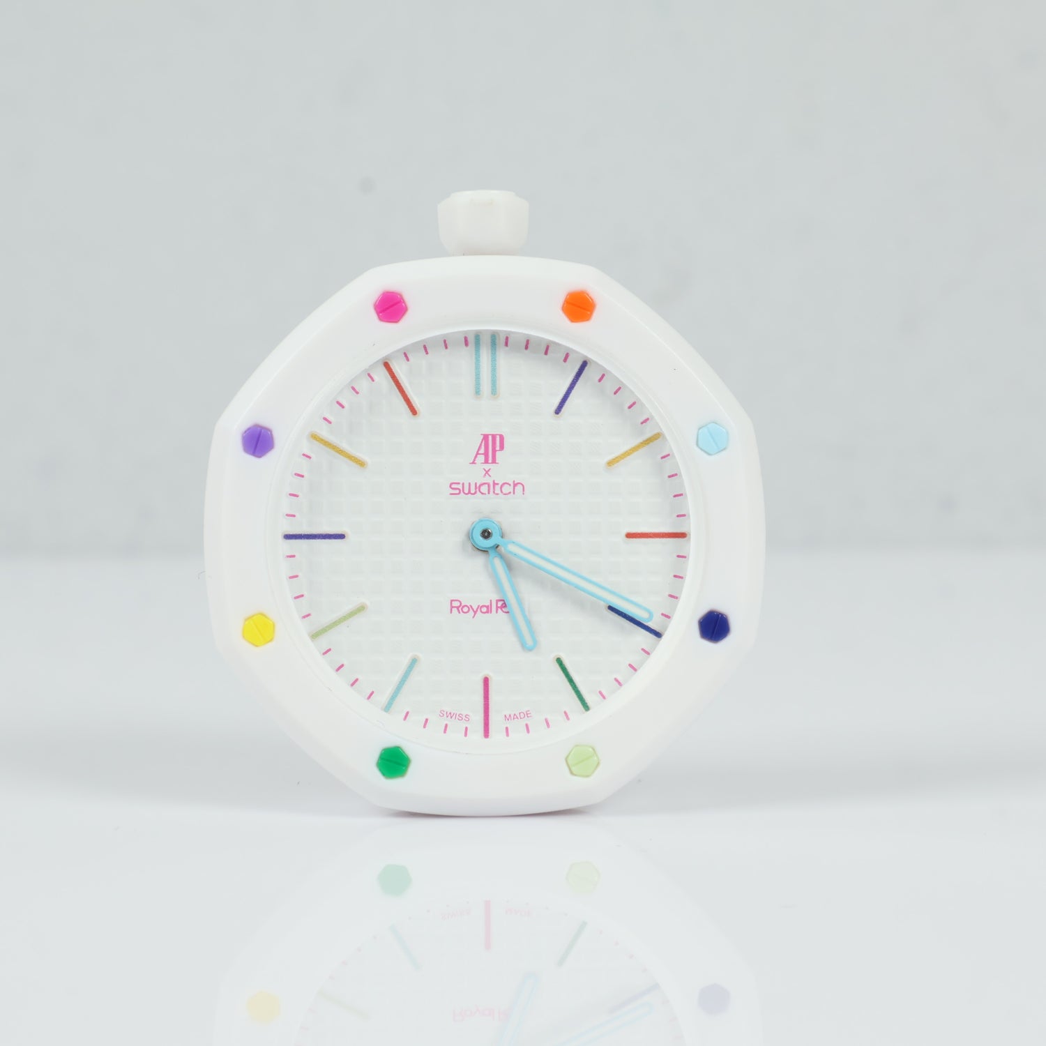 Swatch X Audemars Piguet Bioceramic Royal Pop Huit Blanc Watch / 40mm