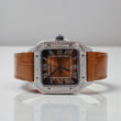 Cartier Santos Brown Bustdown XL Watch