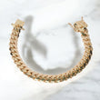 10K YG Cuban Links Bracelet / 70.72gr / 10.8mm / 8.5in /