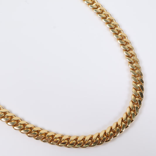 14K YG Cuban Links Chain / 151.9gr / 8.6mm / 24in /