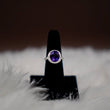Amethyst Ring 14K White Gold With Diamonds / 6.5gr / Size 6.5 \