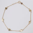 14K YG Tier Bracelet / 1.7gr / 0.8mm / 7.5in /