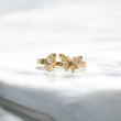 10K YG Diamond Butterfly - Letter I Rings / 2.16gr / Sz 6 / 0.08Wt Dia