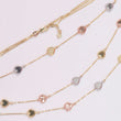14K 3 Tone Little Hearts Chain / 14.6gr / 1mm / 18in /