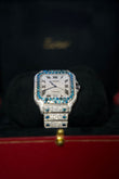 Cartier Santos Bustdown Blue Diamond 2023 41Mm