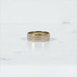 14K 2 Tone Band Fashion Engagement Ring / 6.26gr / Sz 11.5 / 7mm /