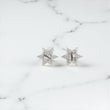 10K WG Diamond Star Stud Earrings / 1.46gr / 10mm  / D 0.40Ct