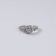 14K WG Diamond Luxury Round Engagement Ring / 4.1gr / Sz 5.5 / Ct Dia