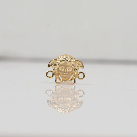 18K YG Medusa Ironwork / 0.75gr / 0.4in /
