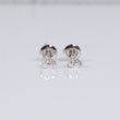 14K WG Lab Diamond Mini Heart Stud Earrings / 0.68gr / 4mm / 0.25 CTTW Lab VS / E-F