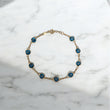 14K YG Evil Eye Bracelet / 2.20gr / 7.5in