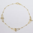 14K YG Little Tiffs Bracelet / 1.3gr / 0.5mm / 7.5in /