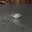 14K White Gold Diamond Luxury Engagement Ring 0.44Ct Dia / 3.15gr / Size 6 3/4