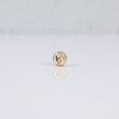 18K YG Letter K Mate Bordered Circle Ironwork / 0.37gr / 8mm /