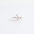 Marquise Zirconia Engagement Ring 14K White Gold / 4.6gr / Size 8