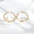 14K YG Luxury Hoop Earrings / 4.75gr / 2in /