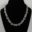 10K WG Diamond Infinite - Heart Chain / 49gr / 12mm / 17in / D-6.16Ct