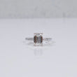 14K WG Lab Diamond Emerald Cut With Certificate Engagement Ring / 4.16gr / Sz 6.5 / 3.32 CTTW Lab VS / E-F