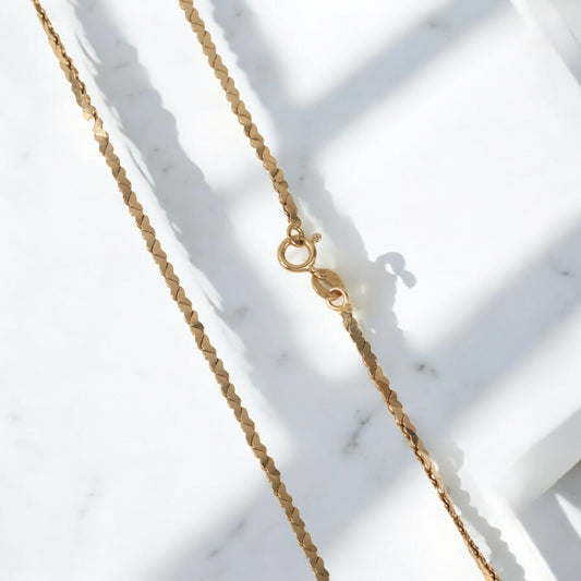 14K Yellow Gold Fashion Chain / 9.4gr / 2mm / 19in