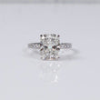 14K WG Lab Diamond Duo Cushion Brilliant With Certificate Engagement Ring / 5gr / Sz 7 / 4.91 CTTW Lab VS / E-F