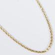 14K YG Hollow Rope Chain / 3gr / 2.2mm / 18in /