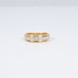 14K YG Diamond Band Engagement Ring / 5.9gr / Sz 7 3/4 / 0.60Ct Dia