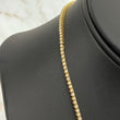 14K Yellow Gold Diamond Tennis Chain 3.05Ct Dia / 14gr / 2.2mm / 16in