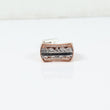10K Rose-White Gold Diamond Last Supper Ring 0.29Ct Dia / 8.8gr / Size 10
