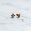 10K Yellow Gold Diamond Spiral Stud Earrings 1.15Ct / 2.9gr