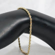 10K YG Rope Bracelet / 5.79gr / 2.7mm / 8in /