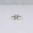 14K YG Lab Diamond Cushion Brilliant With Certificate Engagement Ring / 2.94gr / Sz 6.5 / 3.59 CTTW Lab VS / E-F