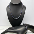 14K Yellow Gold Tornasol Pearls Jewelry Set / 33gr / 6mm / 18/7.5in