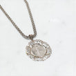 Silver 925 Virgen Mary Set Jewelry / 18gr / 4.1mm / 18in /