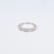 14K WG Lab Diamond Luxury Band Engagement Ring / 3gr / Sz 7 / 0.50Ct Lab Dia