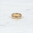 14K YG Band Engagement Ring / 5.22gr / Sz 9 / 6mm /