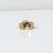 14K Yellow Gold Fashion Ring With Zircons / 4.2gr / Size 10