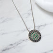 Silver 925 Ralph Bethancourt Set Jewelry / 9.15gr / 1.2mm / 20in / Emerald