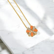 10K YG Diamond Hearts-Flower Set Jewelry / 6.77gr / 1.8mm / 18in / 0.25Wt Dia