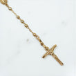 10K YG Rosary - Diamond Cut Balls Chain / 6.4gr / 3mm / 18in /
