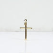 14K YG Cross Pendant / 1.05gr / 1in /