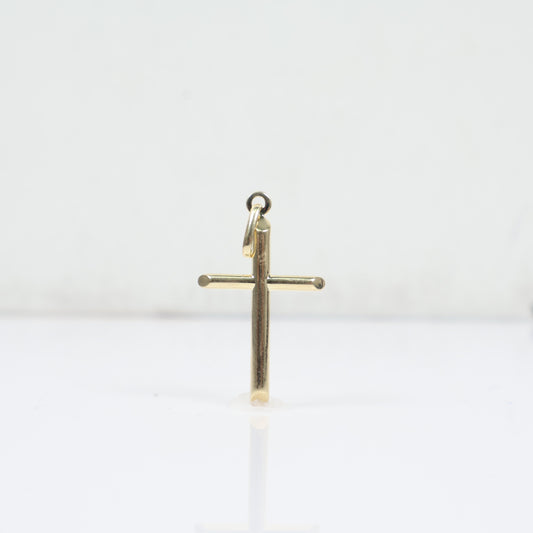 14K YG Cross Pendant / 1gr / 1in /