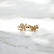 10K YG Diamond Butterfly - Letter N Rings / 2.26gr / Sz 6.5 / 0.08Wt Dia
